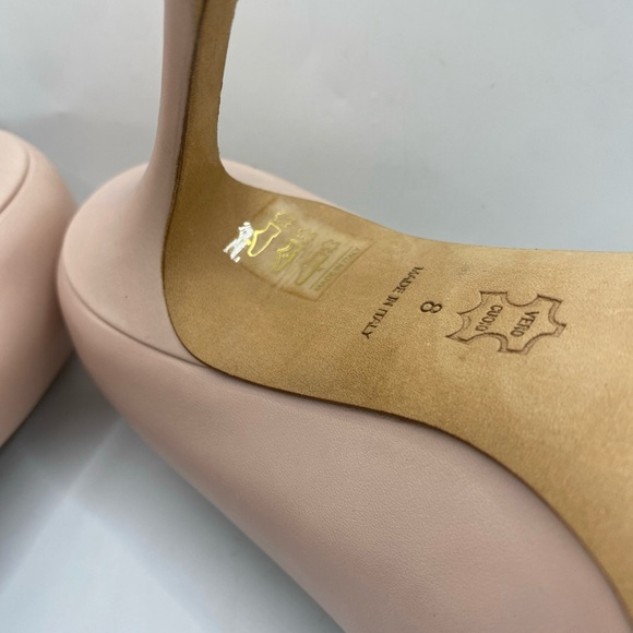 Tory Burch Pink/Black Patent and Leather Penelope Pumps Size 8 - Picture 10 of 16